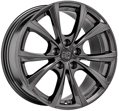 450391 MSW 27TG 8518511440 MSW 27T fælg, 8.5x18 ET40, 114.30/5, Ø64, dark grey MSW