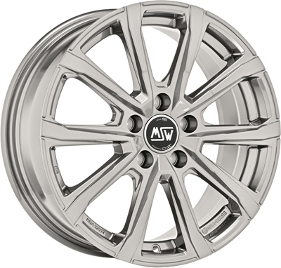 450436 MSW 79S 7518511249 MSW 79 fælg, 7.5x18 ET49, 112.00/5, Ø66.6, full silver MSW