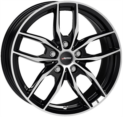 455159 AUT BAP 7517511254 Autec Bavaris fælg, 7.5x17 ET54, 112.00/5, Ø66.6, black polished Autec