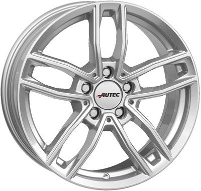455222 AUT MES 7517511242 Autec Mercador fælg, 7.5x17 ET42, 112.00/5, Ø66.6, brillant silver Autec