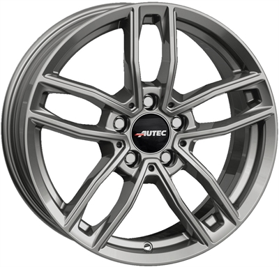 455234 AUT MET 7517511242 Autec Mercador fælg, 7.5x17 ET42, 112.00/5, Ø66.6, titanium silver Autec