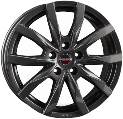 496618 BOR CW13 6016511868B Borbet CW5 fælg, 6x16 ET68, 118.00/5, Ø71.1, Mistral anthracite glossy Borbet