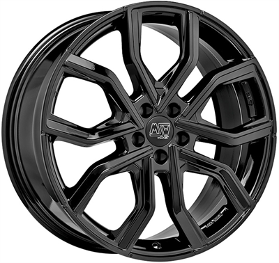 455605 MSW 41GB 7519511445 MSW 41 fælg, 7.5x19 ET45, 114.30/5, Ø73, gloss black MSW