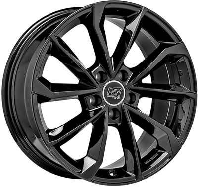 455654 MSW 42GB 7517511445 MSW 42 fælg, 7.5x17 ET45, 114.30/5, Ø73, gloss black MSW