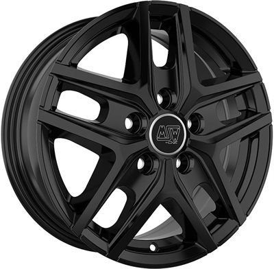 455526 MSW 40VGB 651651184 MSW 40 Van fælg, 6.5x16 ET48, 118.00/5, Ø71, gloss black MSW