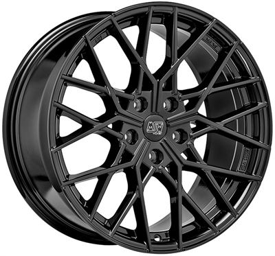 455781 MSW 74GB 8019511445 MSW 74 fælg, 8x19 ET45, 114.30/5, Ø73, gloss black MSW
