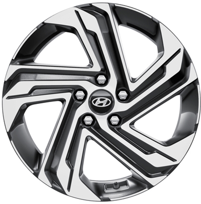 459956 ALU HYU S1F40AK030 Hyundai S1F40AK030 fælg, 7.5x18 ET49, 114.30/5, Ø67, Graphite Polished Hyundai