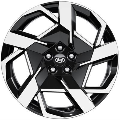 461341 ALU HYU S1F40AK040 Hyundai S1F40AK040 fælg, 8.5x20 ET54, 114.30/5, Ø67, Black Polished (inkl. kapsel) - RESTPARTI Hyundai