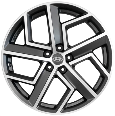 459981 ALU HYU GI400ADE20BC Hyundai GI400ADE20BC fælg, 8.5x20 ET54, 114.30/5, Ø67, BiColor (inkl. kapsel) Hyundai