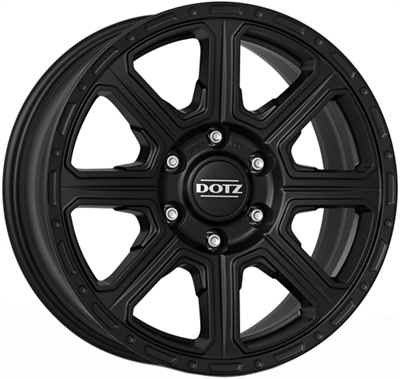 463958 DOT KAB 8018512730 Dotz Kalahari fælg, 8x18 ET30, 127.00/5, Ø71.6, black matt Dotz