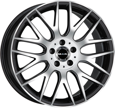 464409 MAK AWM 8019511253B Mak Arrow fælg, 8x19 ET53, 112.00/5, Ø66.6, black mirror MAK