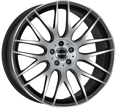 468199 MAK ADM 9520511243 MAK Arrow-D fælg, 9.5x20 ET43, 112.00/5, Ø66.6, black mirror MAK