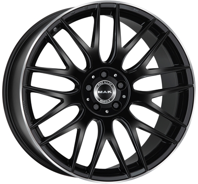 468179 MAK ADG 9520511250 MAK Arrow-D fælg, 9.5x20 ET50, 112.00/5, Ø66.6, gloss black mirror ring MAK