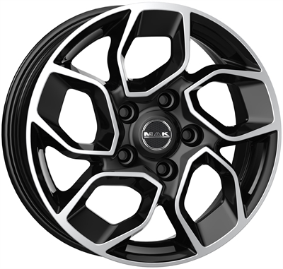 470428 MAK X3M 6516512057 MAK Express 3 fælg, 6.5x16 ET57, 120.00/5, Ø64, black mirror MAK