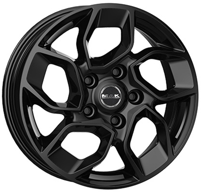 470427 MAK X3G 6516512057 MAK Express 3 fælg, 6.5x16 ET57, 120.00/5, Ø64, gloss black MAK
