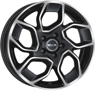 468286 MAK XPM 7518511252 MAK Express fælg, 7.5x18 ET52, 112.00/5, Ø66.6, black mirror MAK