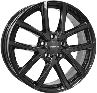 472564 MC CL2GB 7518511445 Monaco CL2 fælg, 7.5x18 ET45, 114.30/5, Ø67, gloss black Monaco