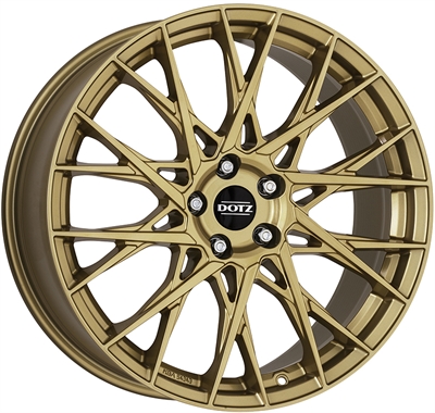 478571 DOT FJG 7518511448 Dotz Fuji fælg, 7.5x18 ET48, 114.30/5, Ø71.6, Gold Dotz