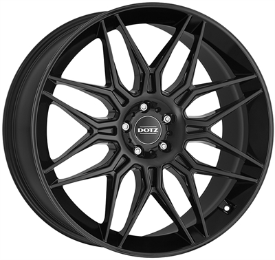 478682 DOT LBB 9020511238 Dotz Long Beach fælg, 9x20 ET38, 112.00/5, Ø66.6, Black Dotz