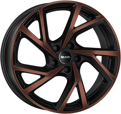 465376 MAK KBB 8018511239 MAK Kassel fælg, 8x18 ET39, 112.00/5, Ø66.5, Black/Bronze MAK