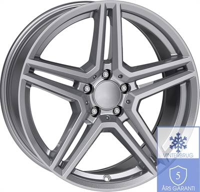 297538 UW M10XG 8519511254 Rial M10x fælg, 8.5x19 ET54, 112.00/5, Ø66.6, metal-grey Rial