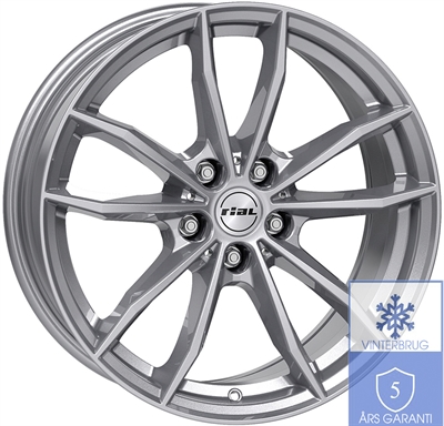 452748 UW X12MG 7517511230 Rial X12 fælg, 7.5x17 ET30, 112.00/5, Ø66.6, metal-grey Rial