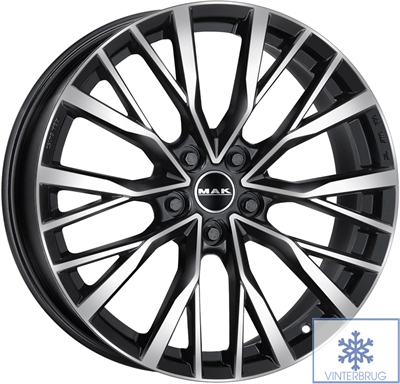 468412 MAK KTM 8520510842 MAK Kent fælg, 8.5x20 ET42, 108.00/5, Ø63.3, black mirror MAK