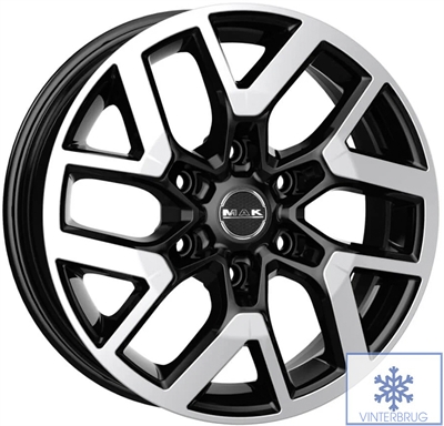 473194 MAK GBM 6516613920B MAK Gravel fælg, 6.5x16 ET20, 139.70/6, Ø106, black mirror MAK
