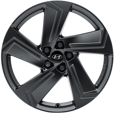 482578 ALU HYU HF400ADE09BL Hyundai HF400ADE09BLM fælg, 7.5x19 ET51, 114.30/5, Ø67, Matt Black (inkl. kapsel) Hyundai