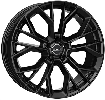 483545 MAK STIL 8520511245 Mak Stilo fælg, 8.5x20 ET45, 112.00/5, Ø76, Gloss Black MAK