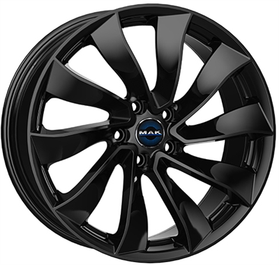 484438 MAK SOGB 8518511440 Mak Solar fælg, 8.5x18 ET40, 114.30/5, Ø64, Gloss black MAK