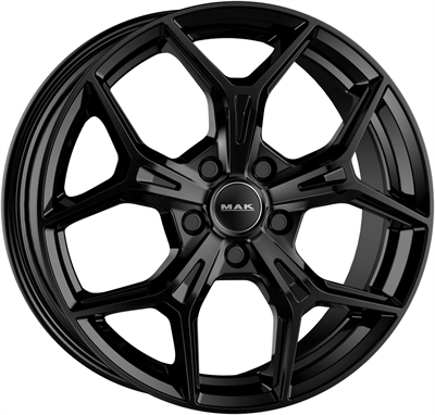 484090 MAK EP1 8019511445B MAK Epica fælg, 8x19 ET45, 114.30/5, Ø76, Gloss black MAK