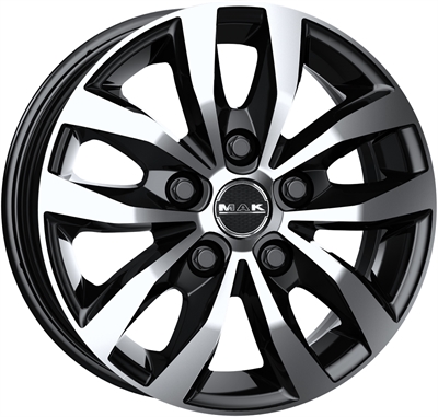 484220 MAK LO10 6515516058B Mak Load 5 3 fælg, 6.5x15 ET58, 160.00/5, Ø65, Black mirror MAK