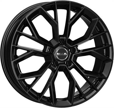 484383 MAK ST5 7518511445B Mak Stilo fælg, 7.5x18 ET45, 114.30/5, Ø76, Gloss black MAK