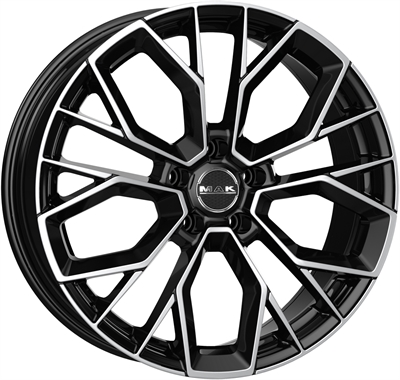 484693 MAK ST6 7518511445B Mak Stilo fælg, 7.5x18 ET45, 114.30/5, Ø76, Black mirror MAK