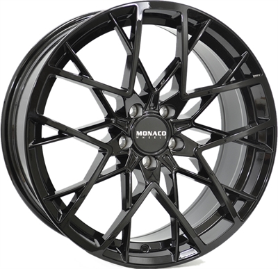 489850 MC MO130 8519512040 Monaco Grandprix 9 fælg, 8.5x19 ET35, 120.00/5, Ø72.6, gloss black Monaco