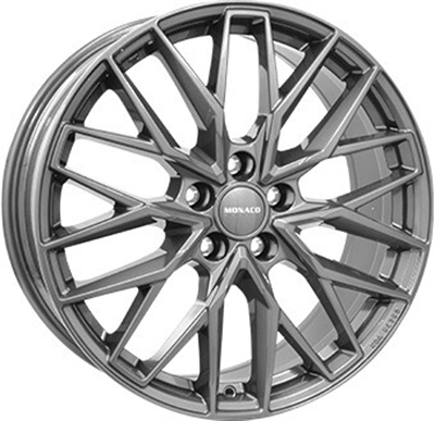 490593 MC GPGG 8019511245B Monaco GPX fælg, 8x19 ET45, 112.00/5, Ø57, Gloss grey Monaco