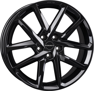 496494 BOR NB 7518511445C Borbet N fælg, 7.5x18 ET45, 114.30/5, Ø72.5, Black glossy Borbet