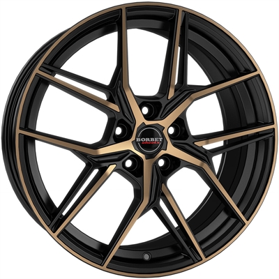 496716 BOR QX1 8520511245D Borbet QS fælg, 8.5x20 ET45, 112.00/5, Ø66.5, Black bronze matt Borbet