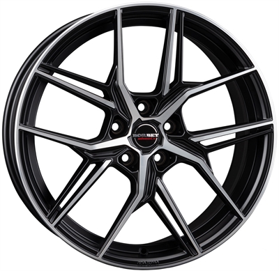 496599 BOR QX2 8019511440D Borbet QS fælg, 8x19 ET40, 114.30/5, Ø72.5, Black polished matt Borbet