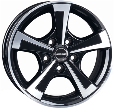 496764 BOR CW25 6015511230C Borbet CWT fælg, 6x15 ET30, 112.00/5, Ø66.5, Black polished glossy Borbet