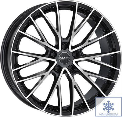 423393 MAK SPBM 100225112D MAK Speciale fælg, 10x22 ET56, 112.00/5, Ø66.6, black mirror MAK