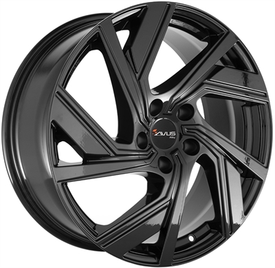 497366 AVU 521B 7519511250B Avus Racing AC-521 fælg, 7.5x19 ET50, 112.00/5, Ø57.1, Black Avus Racing