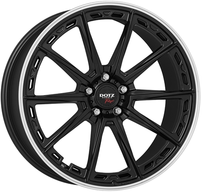 496221 DOT SOD 8019511445 Dotz Sonoma fælg, 8x19 ET45, 114.30/5, Ø71.6, Black matt/polished lip Dotz