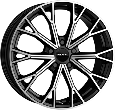 494571 MAK AHBM 8019511240 MAK Asphalt fælg, 8x19 ET40, 112.00/5, Ø76, Black mirror MAK
