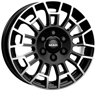 494844 MAK ND2BM 75176139 MAK Nomad 2 fælg, 7.5x17 ET24, 139.70/6, Ø106, Black mirror MAK
