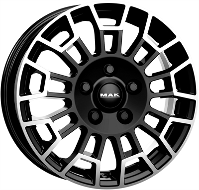 495166 MAK NDBM 7017512051 MAK Nomad fælg, 7x17 ET51, 120.00/5, Ø65, Black mirror MAK