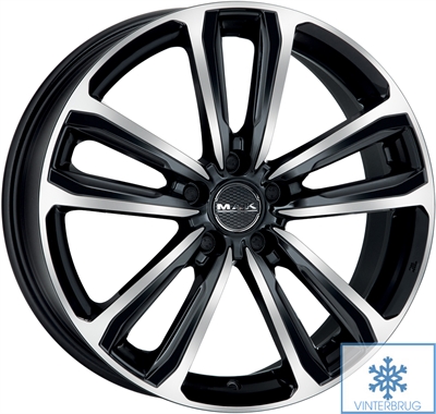 422835 MAK MGB 8018511033 MAK Magma fælg, H2 8x18 ET33, 110.00/5, Ø65, black mirror MAK