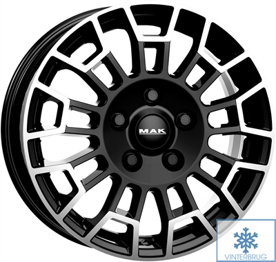 494791 MAK NDBM 7017511250 MAK Nomad fælg, 7x17 ET50, 112.00/5, Ø66.6, Black mirror MAK