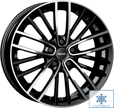 494685 MAK CH1 7518511242C MAK Chelsea fælg, 7.5x18 ET42, 112.00/5, Ø66.6, Black mirror MAK